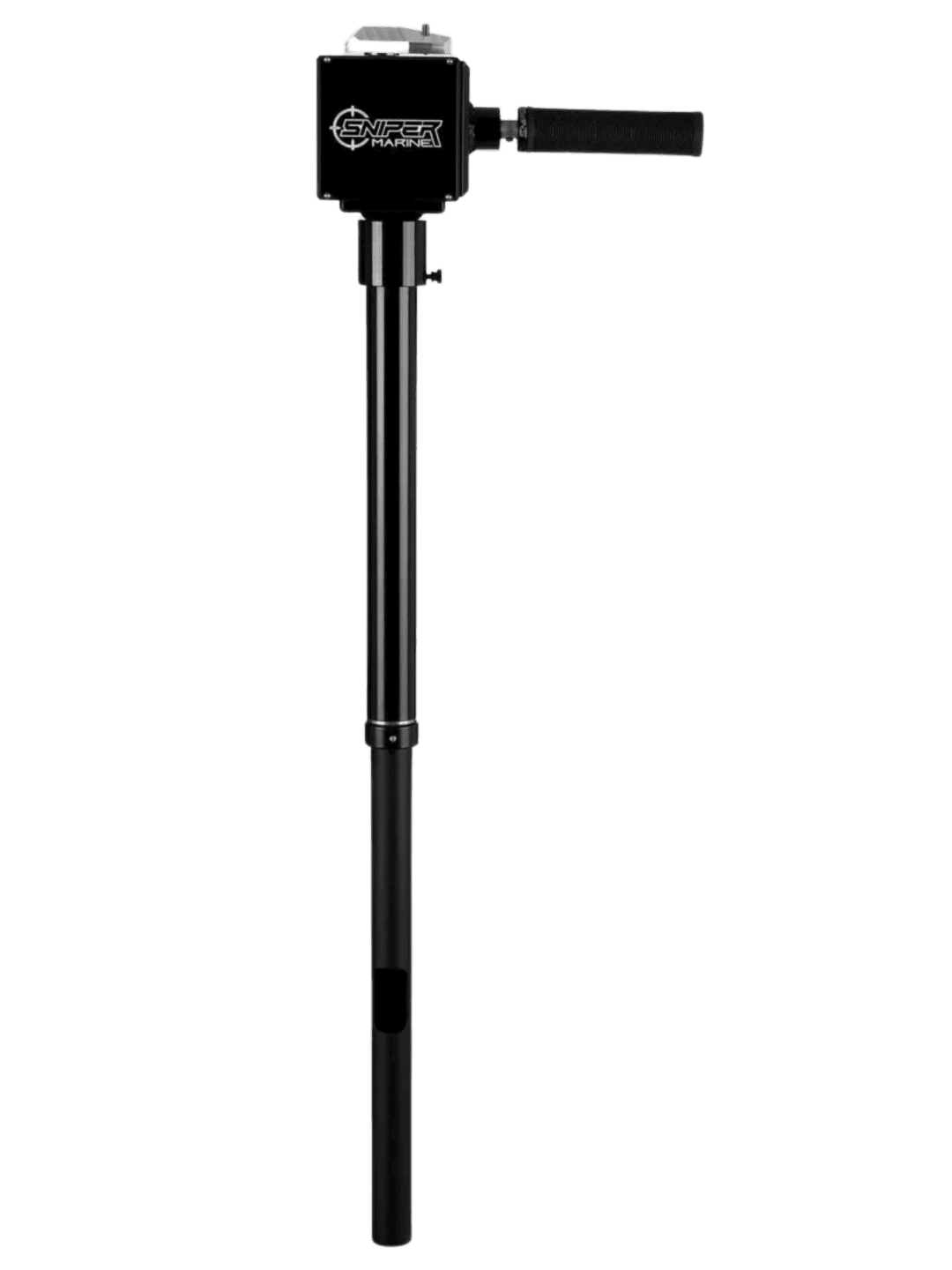 Sleek black tool on dark background