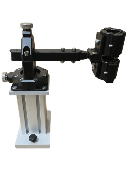 Black and silver mounting device