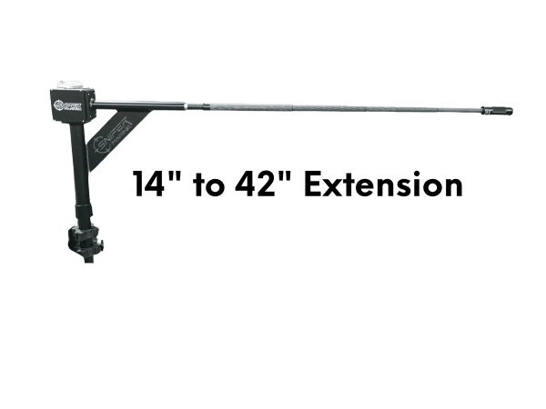 Retractable antenna with black finish