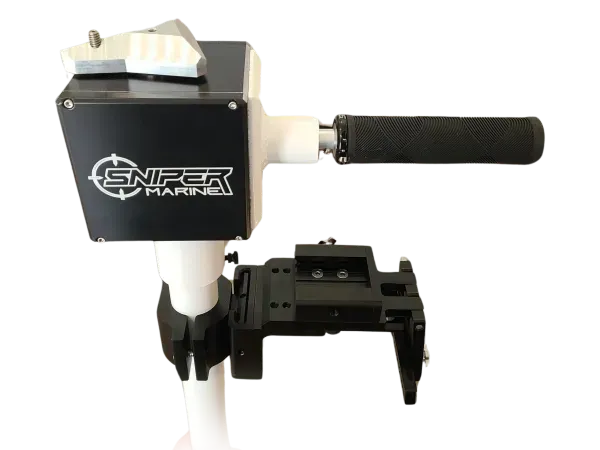 Marine equipment handle with grip