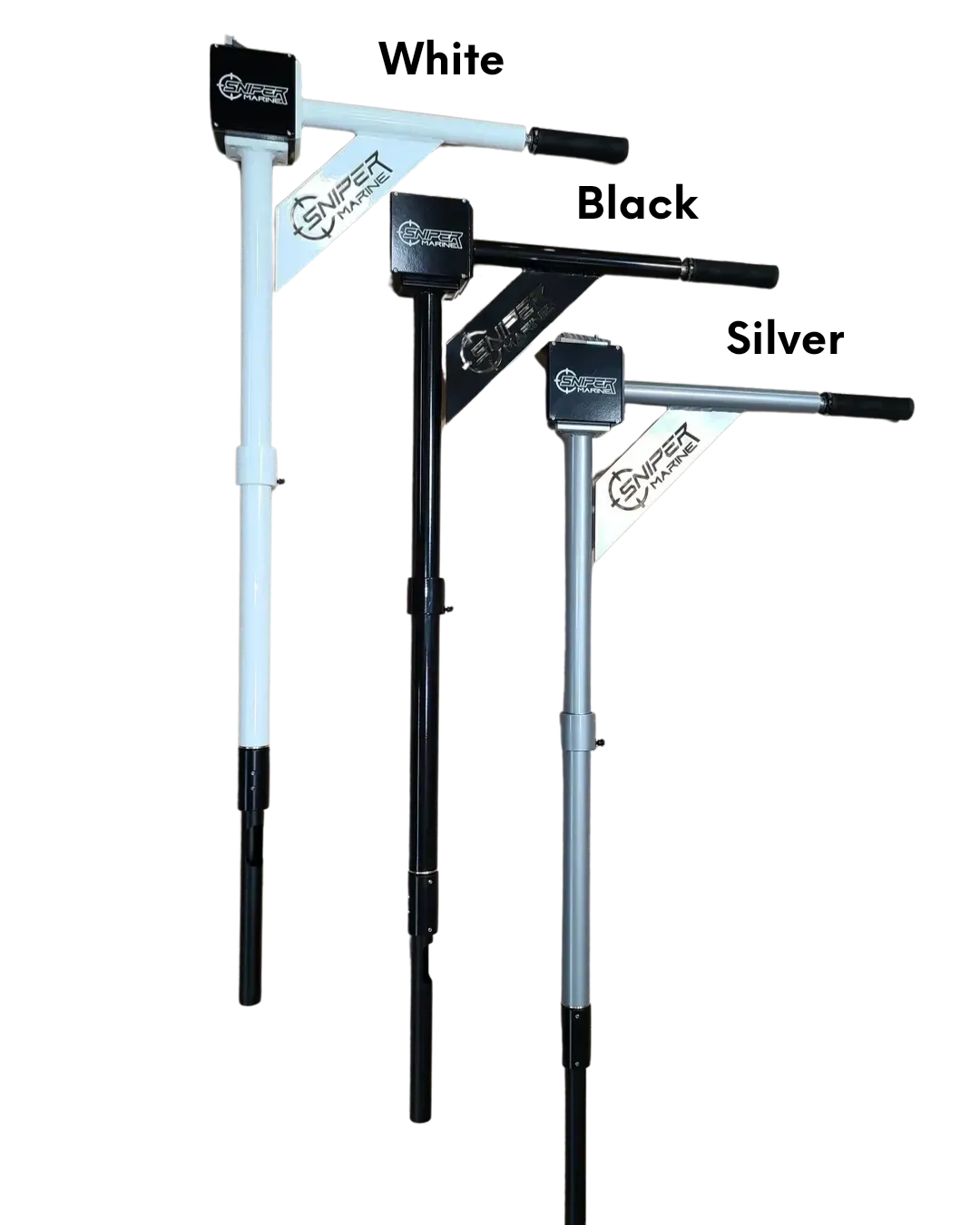 Metal detector stems in various colors