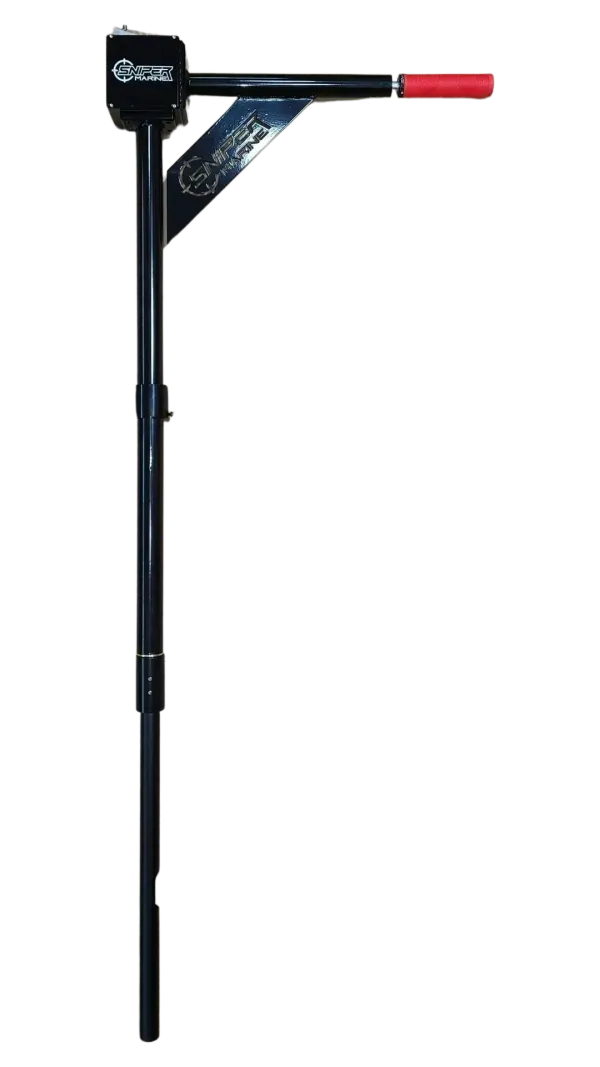 Black post driver with adjustable handle