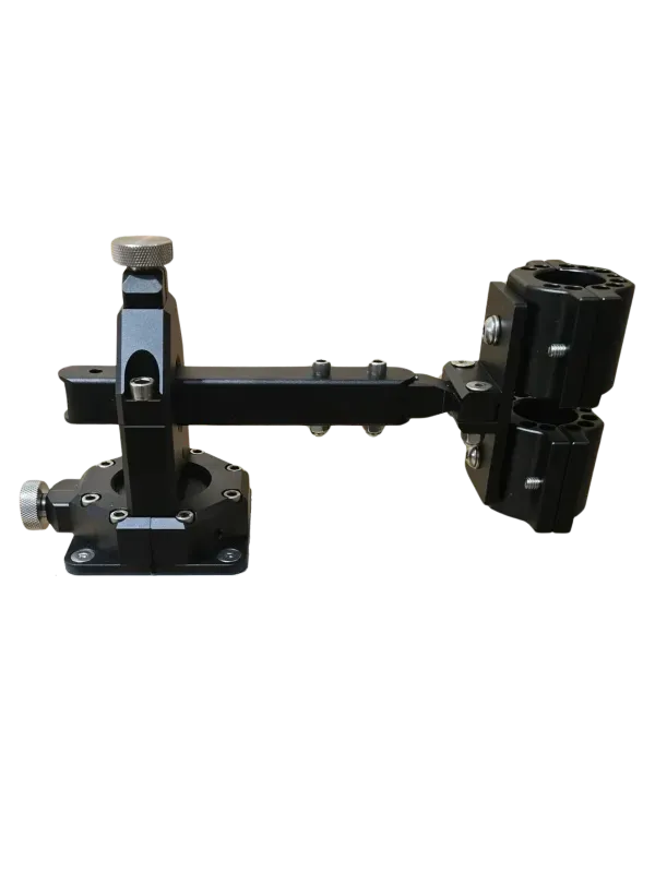 Industrial mechanical arm with bolts and screws